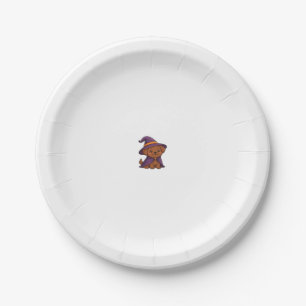 Cute Spooky Dog � Kawaii Halloween Puppy Classic T Paper Plate