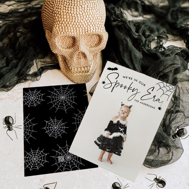 Cute Spooky Era Photo Halloween Holiday Card (Creator Uploaded)