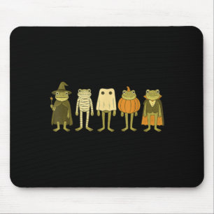 Cute Spooky Frogs Halloween Costumes Mouse Mat