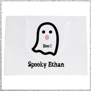Cute Spooky Ghost Boo Large Gift Bag