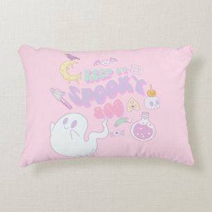 Cute Spooky Ghost & Gang Pastel Halloween Decorative Cushion