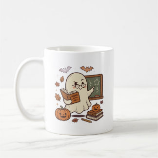 Cute Spooky Ghost Teacher Halloween Mug