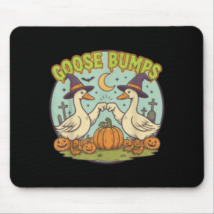 Cute Spooky Goose Shirt Funny Halloween Goose Mouse Mat