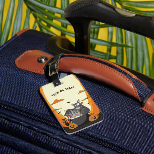 Cute Spooky Halloween Bat Party Luggage Tag