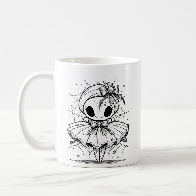 Cute Spooky Halloween Coffee Mug (Left)
