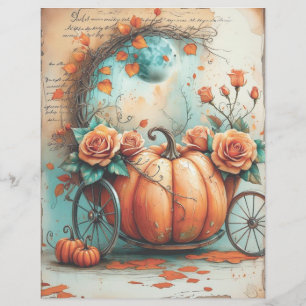 Cute Spooky Halloween Craft Scrapbook Paper