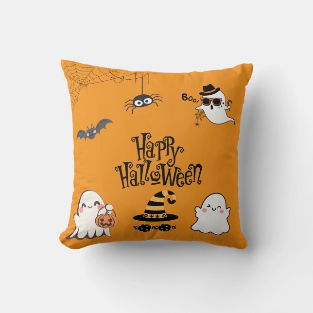 Cute & Spooky Halloween  Cushion (Front)