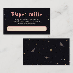 Cute Spooky Halloween Diaper Raffle Enclosure Card