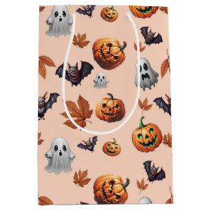 Cute Spooky Halloween Fall Medium Gift Bag