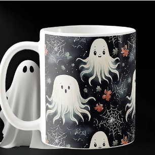 Cute Spooky Halloween Floating Whimsical Ghosts Coffee Mug