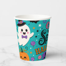 Cute Spooky Halloween Ghosts and Pumpkins Bash