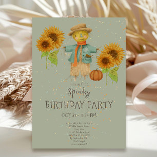 Cute Spooky Halloween Kids Birthday Invitation