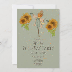Cute Spooky Halloween Kids Birthday Invitation