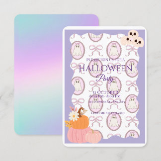 Cute Spooky Halloween Party Invitation