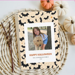 Cute Spooky Halloween Photo Card