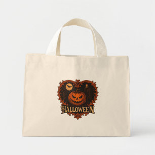 Cute Spooky Halloween Tiny Tote Bag   Trick or Tre