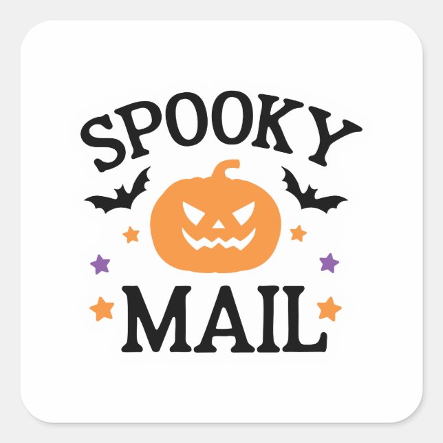 Cute Spooky Mail Halloween Mail Seal (Front)