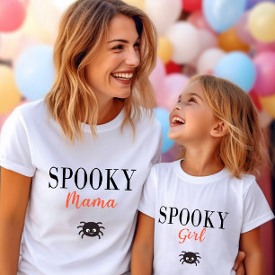 Cute Spooky Mama Family Halloween Spider T-Shirt