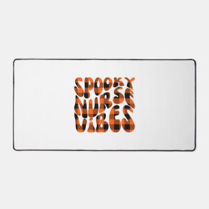 Cute Spooky Nurse Halloween Desk Mat