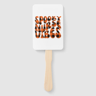 Cute Spooky Nurse Halloween Hand Fan
