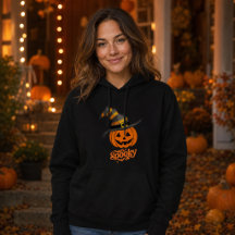 Cute Spooky Pumpkin Witch Hat Women’s Halloween