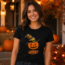 Cute Spooky Pumpkin Witch Hat Women’s Halloween