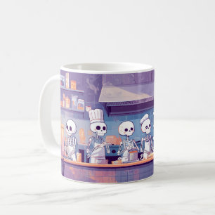 Cute & Spooky Skeleton Chefs Mug
