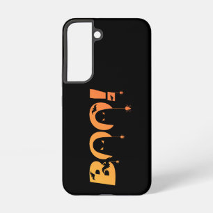 Cute Spooky Typography with Bats & Spiders Samsung Galaxy Case