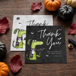 Cute Spooky Watercolor Halloween Party  Favour Tags