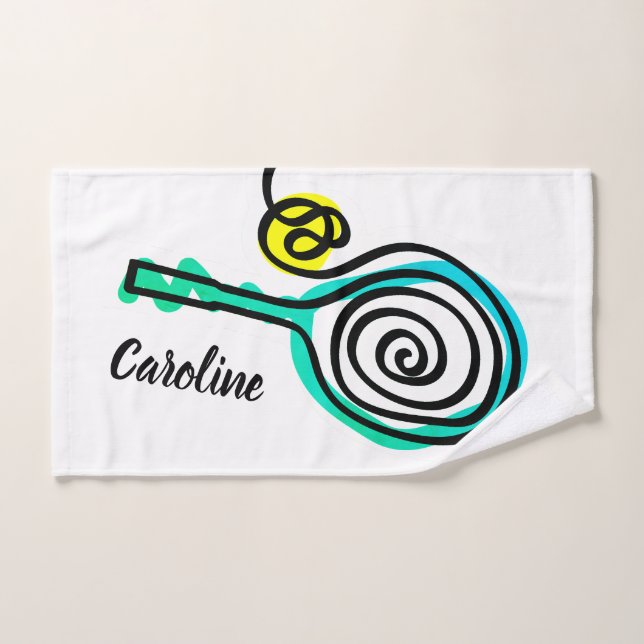 Cute sports hand towel gift for tennis players (Hand Towel)