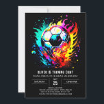 Cute Sports Watercolor Soccer Birthday Invitation<br><div class="desc">Dive into a world of cuteness and excitement with our Cute Sports Watercolor Soccer Birthday invitation. This adorable design effortlessly combines playful sports elements with the charm of watercolor, creating an invitation that is as sweet as it is festive. The watercolor illustrations add an artistic touch, making this invitation a...</div>