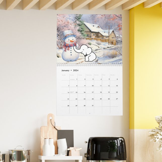 Cute Spot the White Elephant Calendar (Cute Spot the White Elephant Calendar)