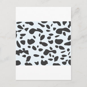 Cute Spots Dots Dalmatian Dog Skin Pattern Postcard