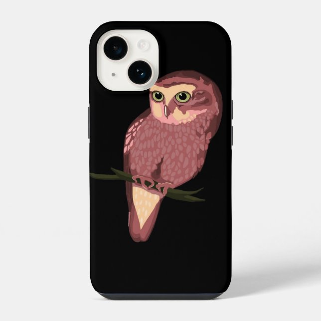 Cute Spotted Owl  iPhone Case (Back)