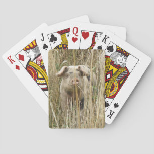 Cute Spotty Pig Playing Cards