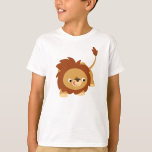 Cute Sprightly Cartoon Lion Children T-Shirt