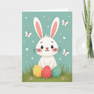 Cute Spring Bunny Friend Card