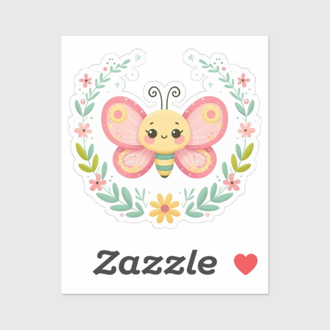 Cute, spring/butterfly  (Sheet)