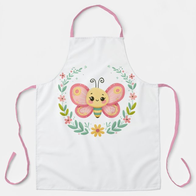 Cute, spring/butterfly  apron (Front)