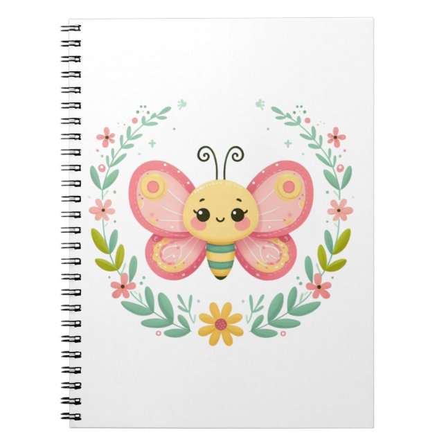 Cute, spring/butterfly  notebook (Front)