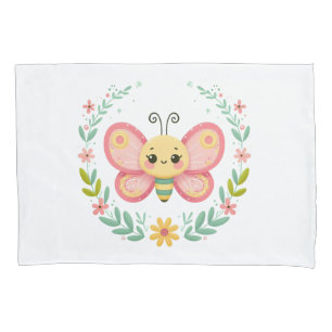 Cute, spring/butterfly  pillowcase