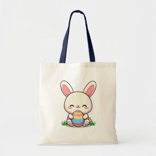 Cute spring/Easter bunny with egg Tote Bag