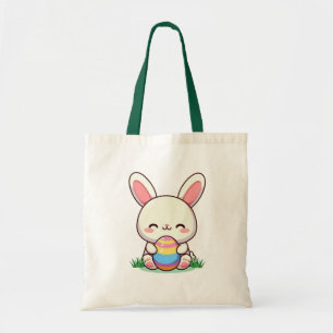 Cute spring/Easter bunny with egg Tote Bag