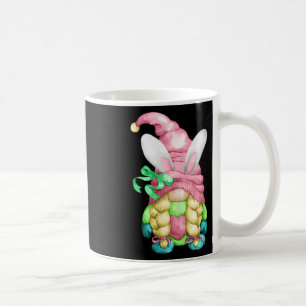 Cute Spring Easter Gnome Girl For Women With Bunny Coffee Mug