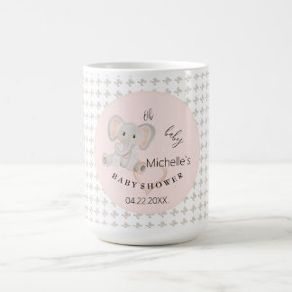 Cute Spring Elephant Watercolor Illustration Coffee Mug
