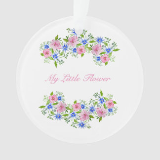 Cute spring floral pattern ornament