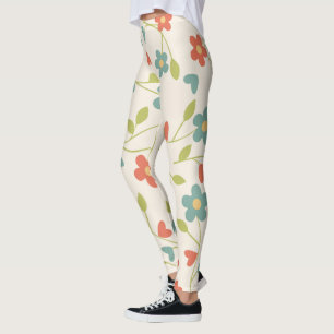 Cute Spring Flowers 4 Leggings