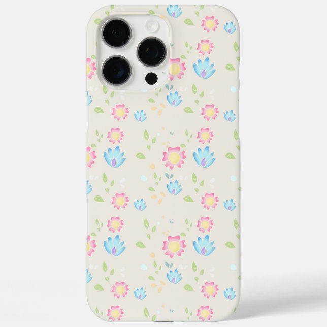 Cute Spring Flowers Design Case-Mate iPhone Case (Back)