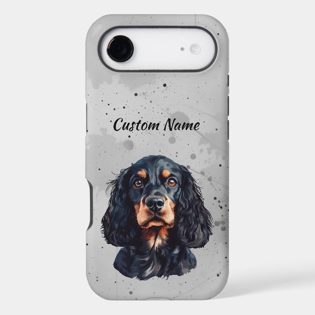 Cute Springer Spaniel  Dog Pet Custom Name (Back)