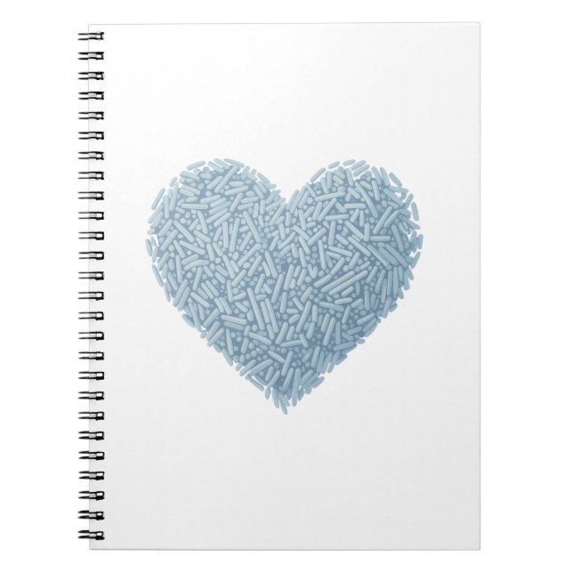 Cute Sprinkle Heart | Baby Sprinkle Notebook (Front)
